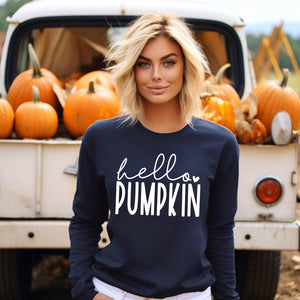 Hello Pumpkin. long sleeve tee