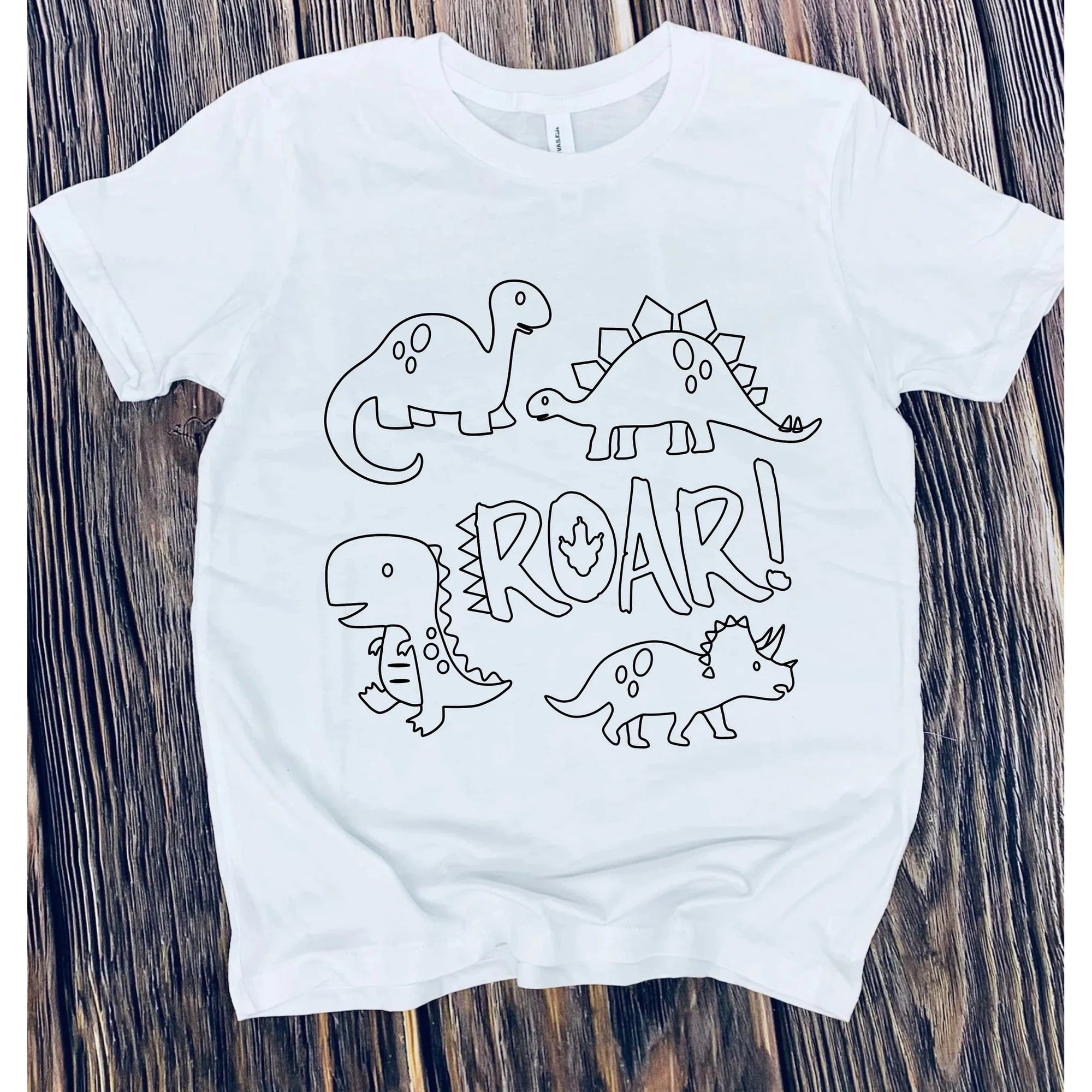 Color It Dinosaurs Roar! Graphic Tees